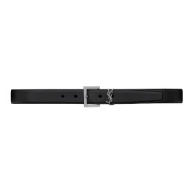 SAINT LAURENT Cassandre Square Buckle Belt width 3cm