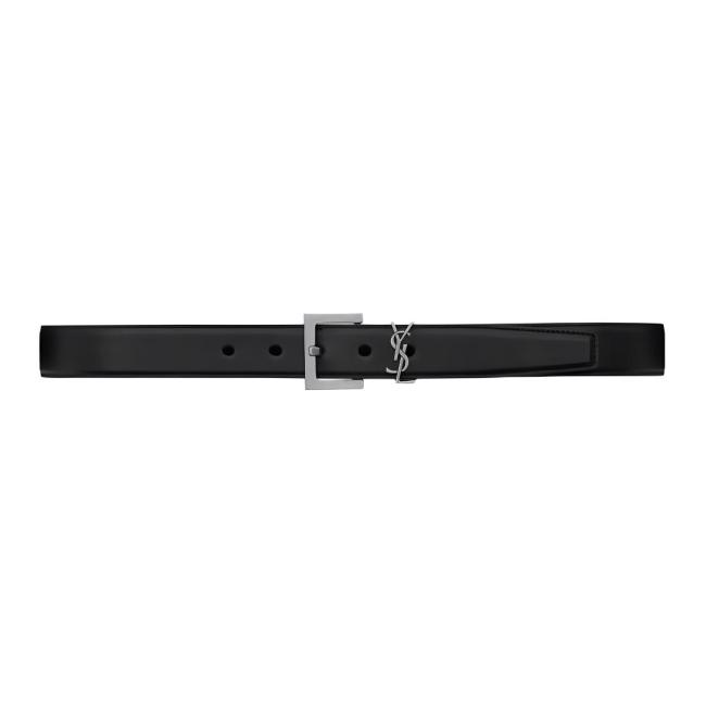 SAINT LAURENT Cassandre Square Buckle Belt width 3cm