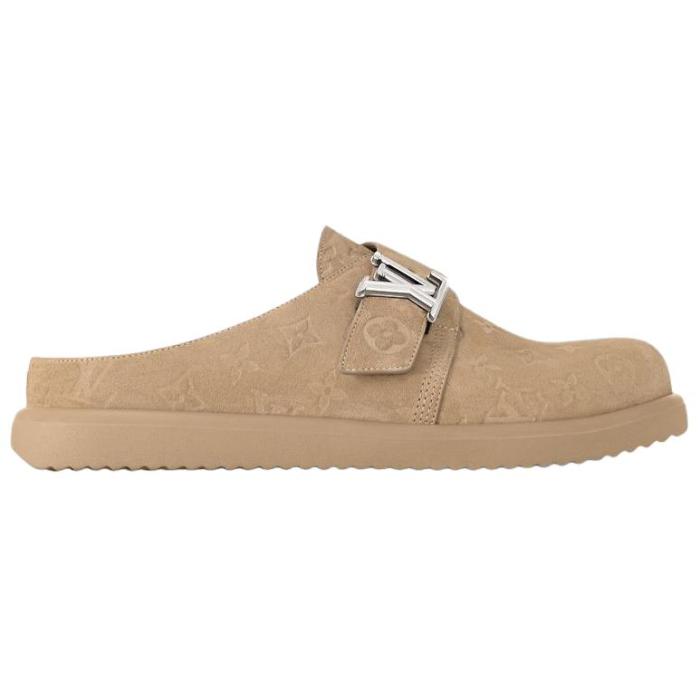 LOUIS VUITTON Easy Closed Toe Slippers Men's Brown