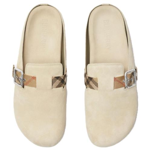 Burberry Closed Toe Slippers Beige