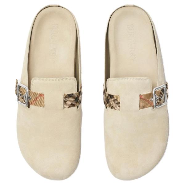 Burberry Closed Toe Slippers Beige