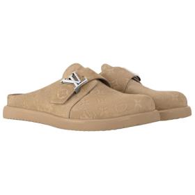 LOUIS VUITTON Easy Closed Toe Slippers Men's Brown