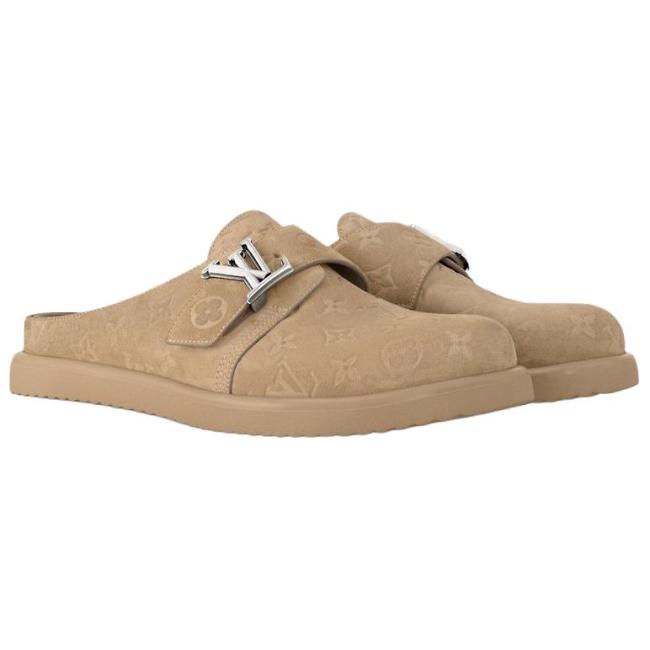 LOUIS VUITTON Easy Closed Toe Slippers Men's Brown