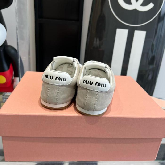 MIU MIU Low top Casual Shoes Women's Beige