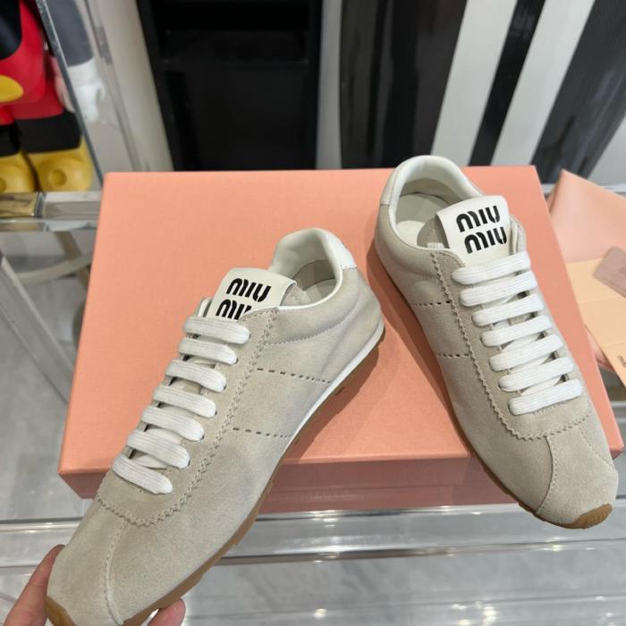 MIU MIU Low top Casual Shoes Women's Beige