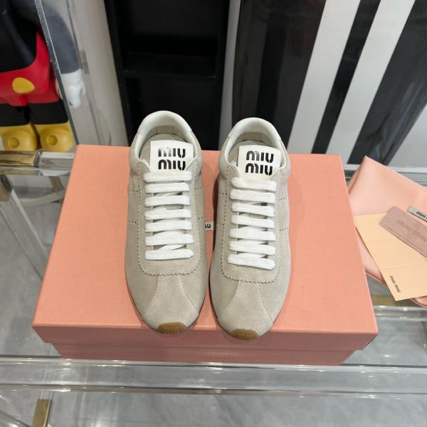 MIU MIU Low top Casual Shoes Women's Beige