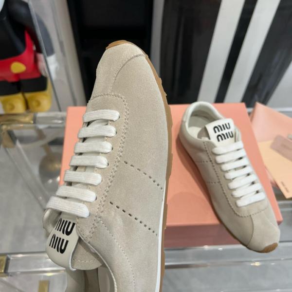 MIU MIU Low top Casual Shoes Women's Beige