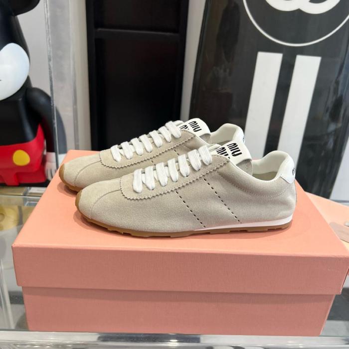 MIU MIU Low top Casual Shoes Women's Beige