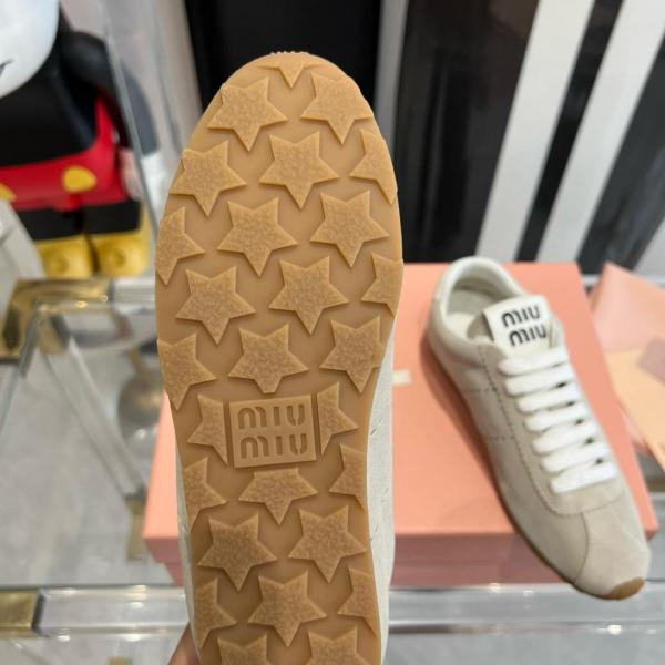 MIU MIU Low top Casual Shoes Women's Beige
