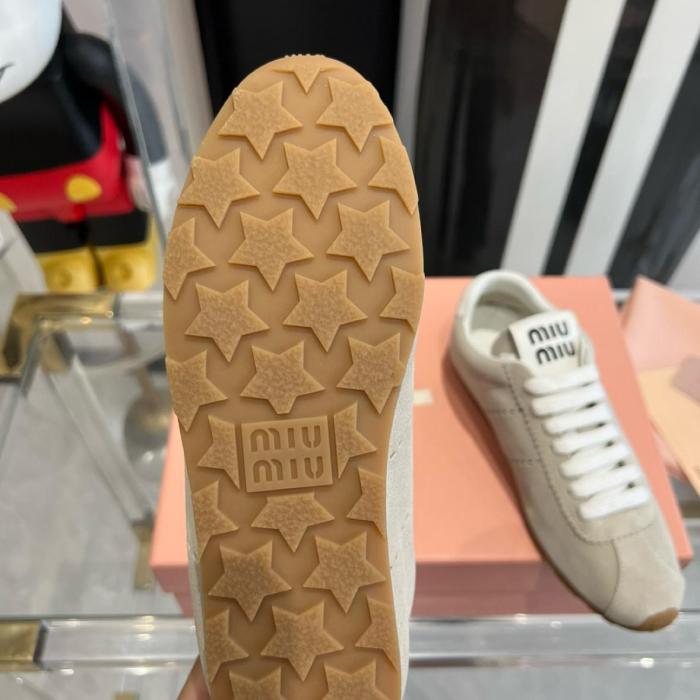 MIU MIU Low top Casual Shoes Women's Beige