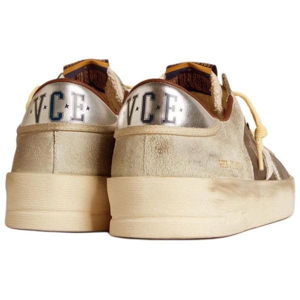 Golden Goose Stardan Leather Low top Skateboard Shoes Umber