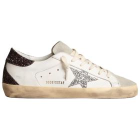 Golden Goose Super-Star Leather Star Low-top Fashion Sneakers White Distressed Version