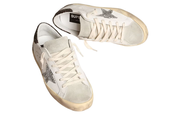 Golden Goose Super-Star Leather Star Low-top Fashion Sneakers White Distressed Version