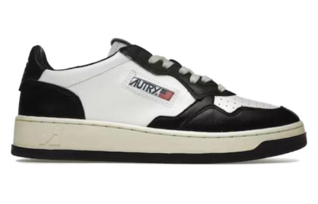 AUTRY Medalist Leather Low Black White