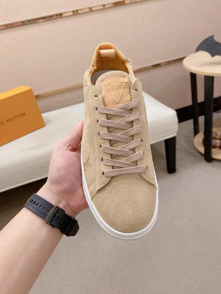 LOUIS VUITTON Soft Low top Skateboard Shoes Men's Umber