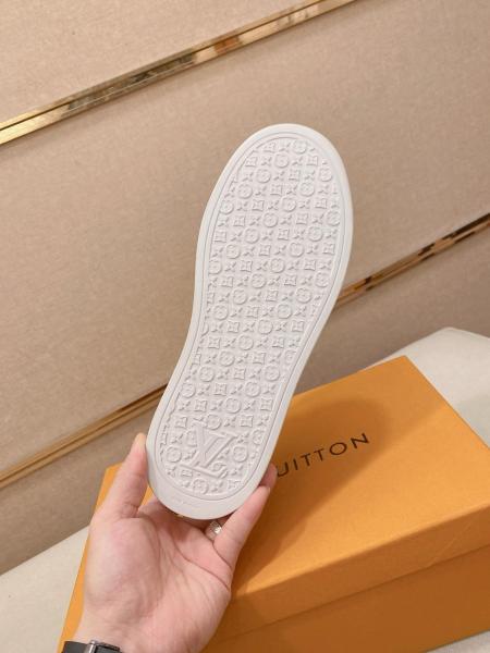 LOUIS VUITTON Soft Low top Skateboard Shoes Men's Umber