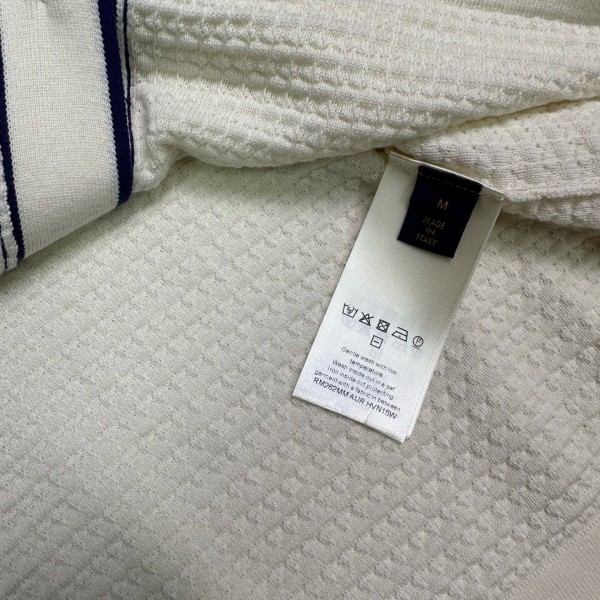 LOUIS VUITTON Shirts Men's White Lapel Moderate