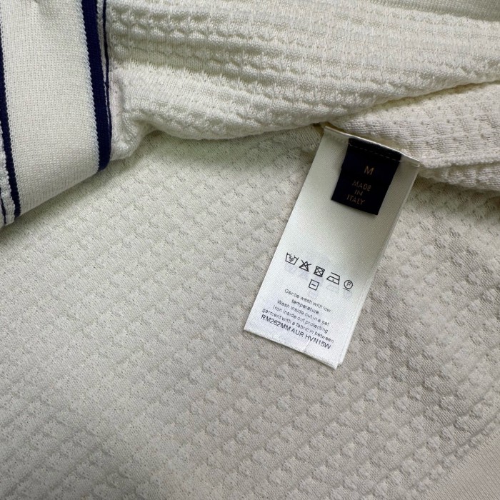 LOUIS VUITTON Shirts Men's White Lapel Moderate