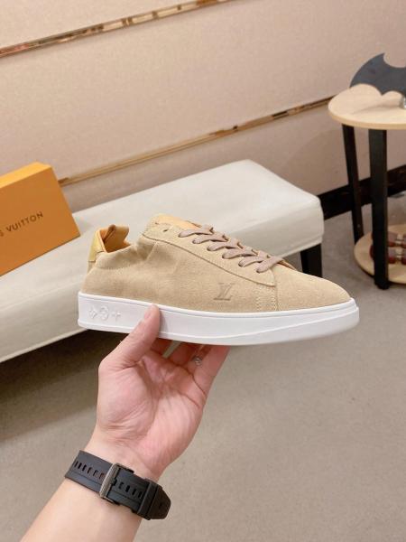LOUIS VUITTON Soft Low top Skateboard Shoes Men's Umber