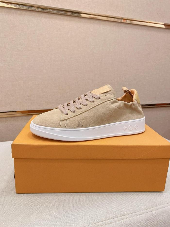 LOUIS VUITTON Soft Low top Skateboard Shoes Men's Umber