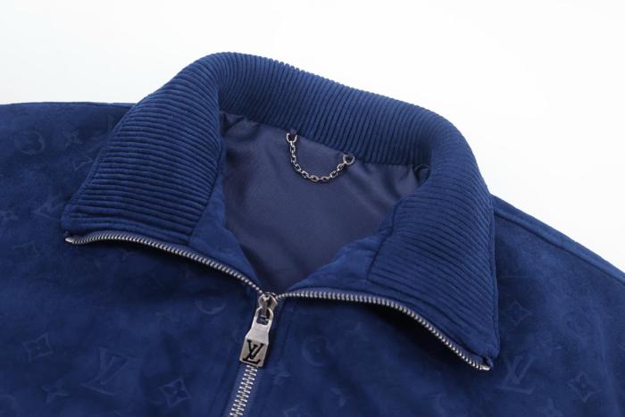 LOUIS VUITTON Monogram SS26 Leather Jacket Men's