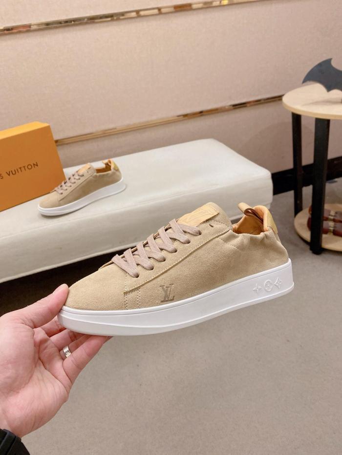 LOUIS VUITTON Soft Low top Skateboard Shoes Men's Umber