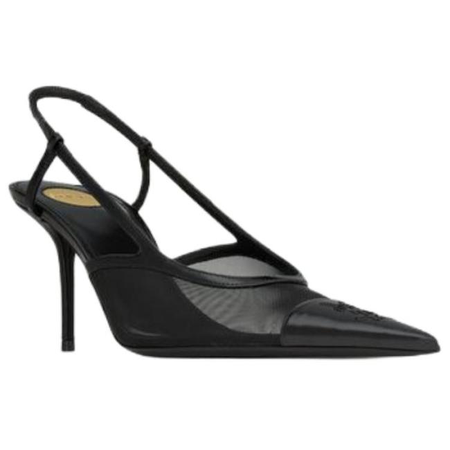 SAINT LAURENT Renee Slim Heel High Heels 7.5cm Women's Black
