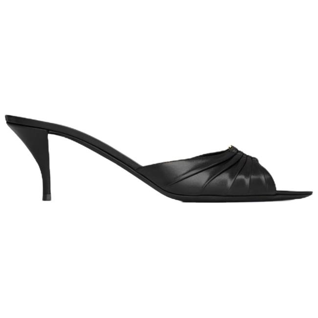 SAINT LAURENT Slide Slippers Women's Black