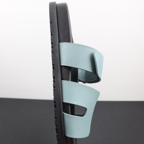 HERMES Chypre Slide Slippers Blue