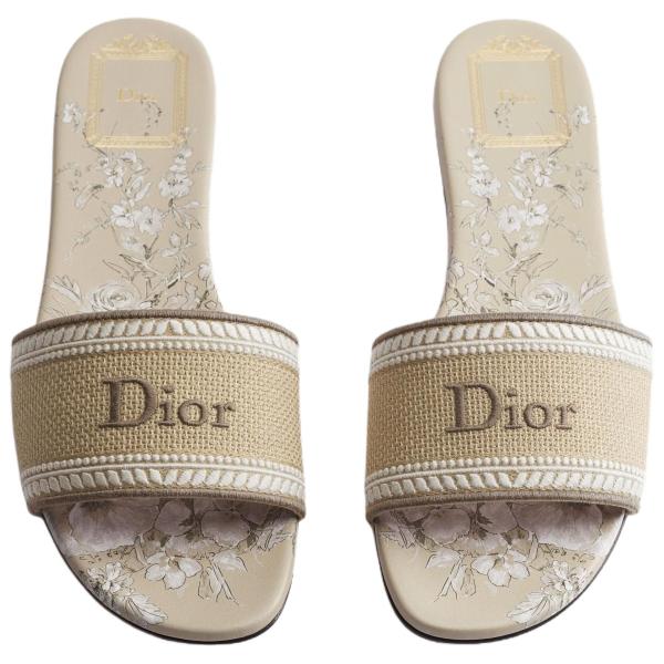 DIOR Dway Slide Slippers Women's Beige