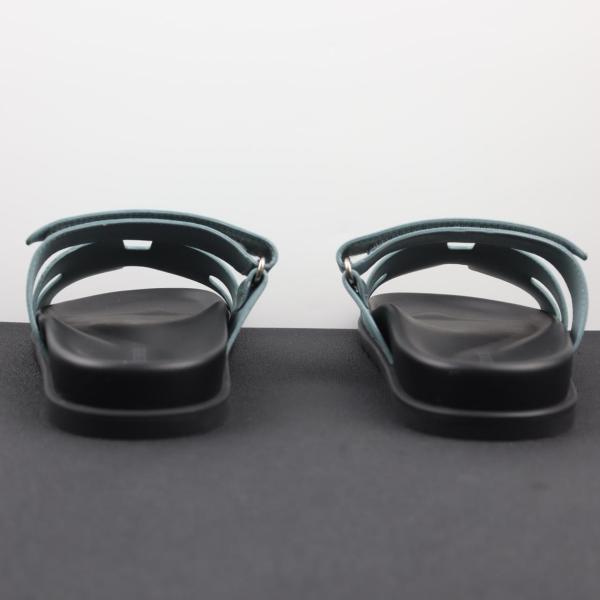 HERMES Chypre Slide Slippers Blue