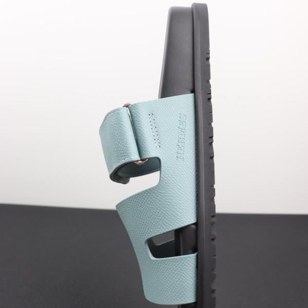 HERMES Chypre Slide Slippers Blue