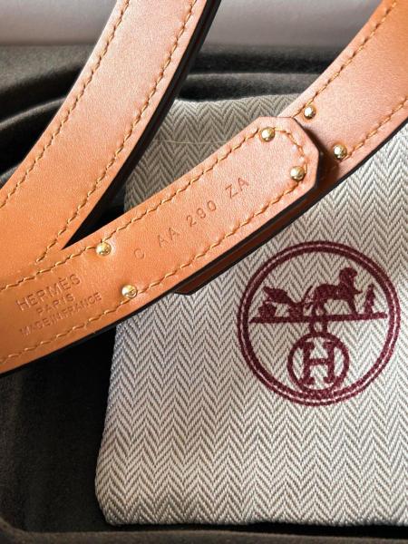 HERMES Kelly Calfskin Leather Belts Women's Width 1.8cm