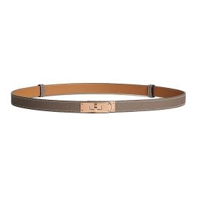 HERMES Kelly Calfskin Leather Belts Women's Width 1.8cm