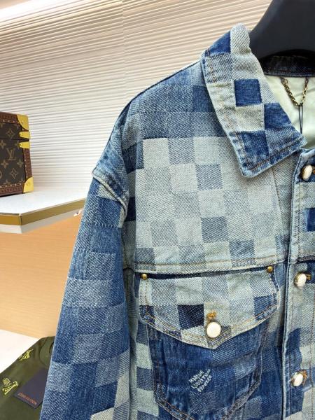 LOUIS VUITTON Damier Damoflage Classic Denim Jacket