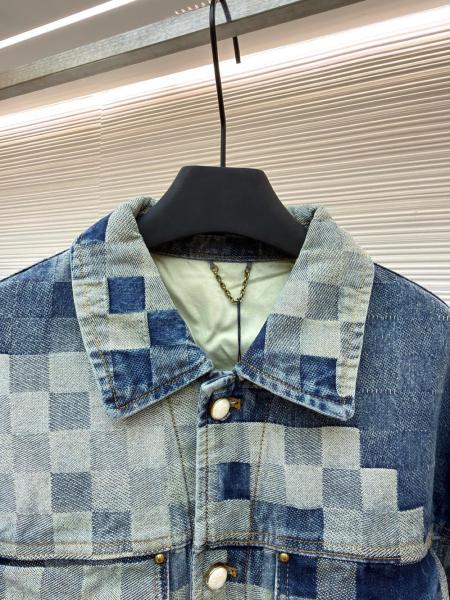 LOUIS VUITTON Damier Damoflage Classic Denim Jacket