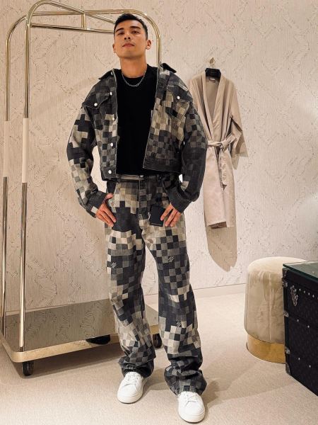 LOUIS VUITTON Lv Damoflage Classic Denim Jacket