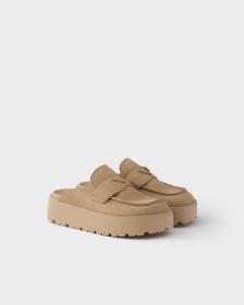 PRADA Closed Toe Slippers Women's Desert Yellow
