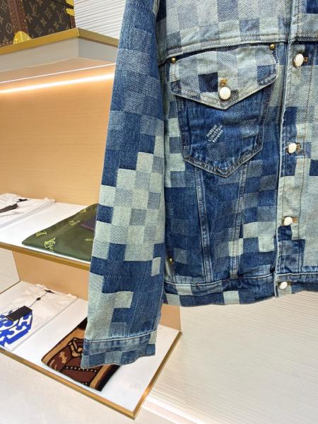 LOUIS VUITTON Damier Damoflage Classic Denim Jacket