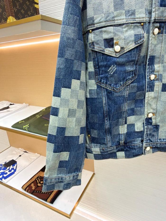 LOUIS VUITTON Damier Damoflage Classic Denim Jacket