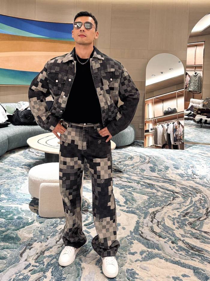 LOUIS VUITTON Lv Damoflage Classic Denim Jacket