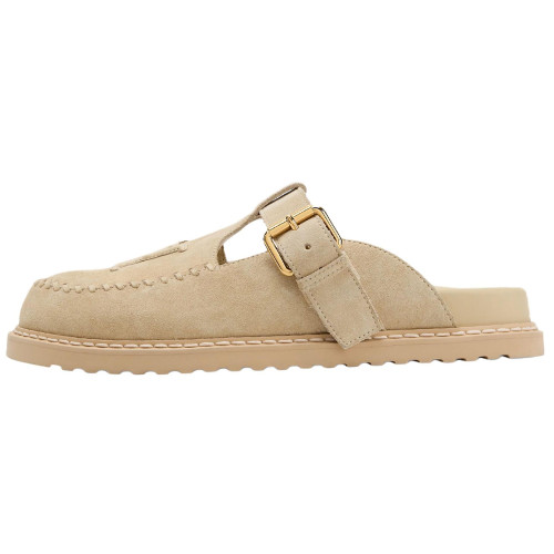 LOUIS VUITTON Colorado Closed Toe Slippers Women's Beige