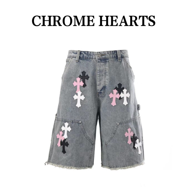 Chrome Hearts Denim Shorts Unisex