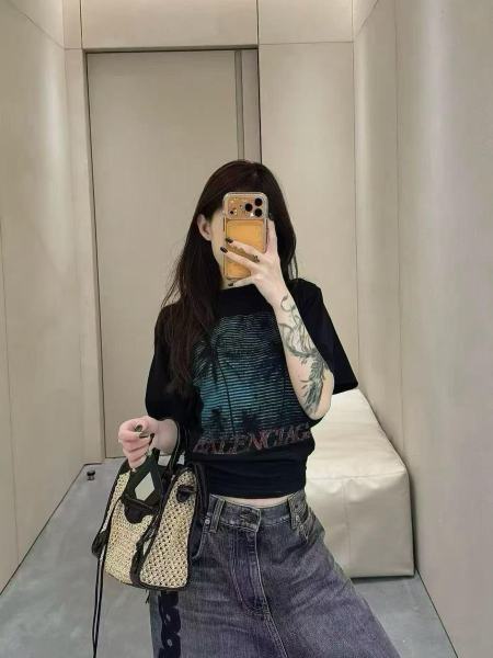 Balenciaga Paris Moon Double Front T Shirt