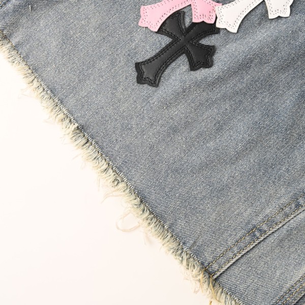 Chrome Hearts Denim Shorts Unisex