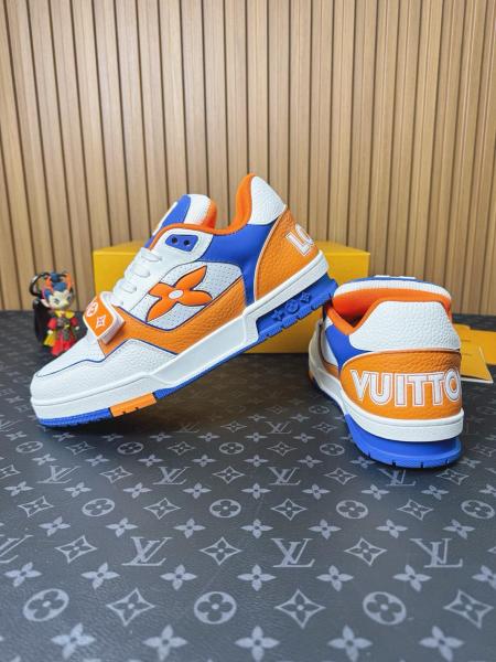 LOUIS VUITTON Trainer Low top Skateboard Shoes Men's Orange