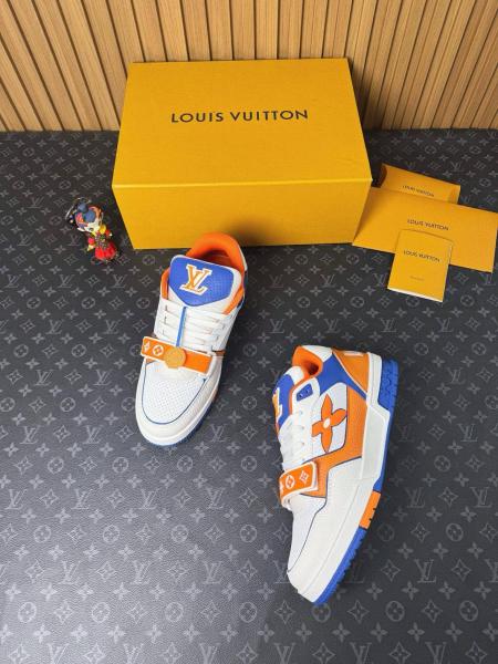 LOUIS VUITTON Trainer Low top Skateboard Shoes Men's Orange