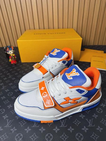 LOUIS VUITTON Trainer Low top Skateboard Shoes Men's Orange