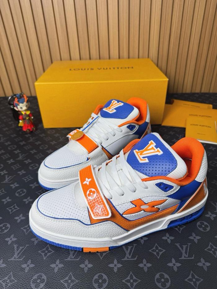 LOUIS VUITTON Trainer Low top Skateboard Shoes Men's Orange