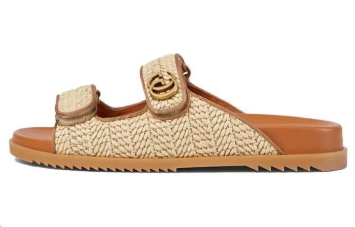 GUCCI Slide Slippers Brown
